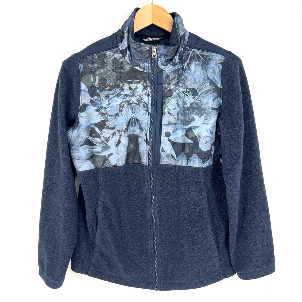 The North Face Womens Tundra 200WT Denali Fleece Jacket Navy Blue Full‎ Zip L